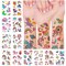 Wrapables Waterproof Glitter Temporary Tattoos, Birthday Party Favors and Supplies, Goodie Bag Fillers, 12 Sheets Unicorns